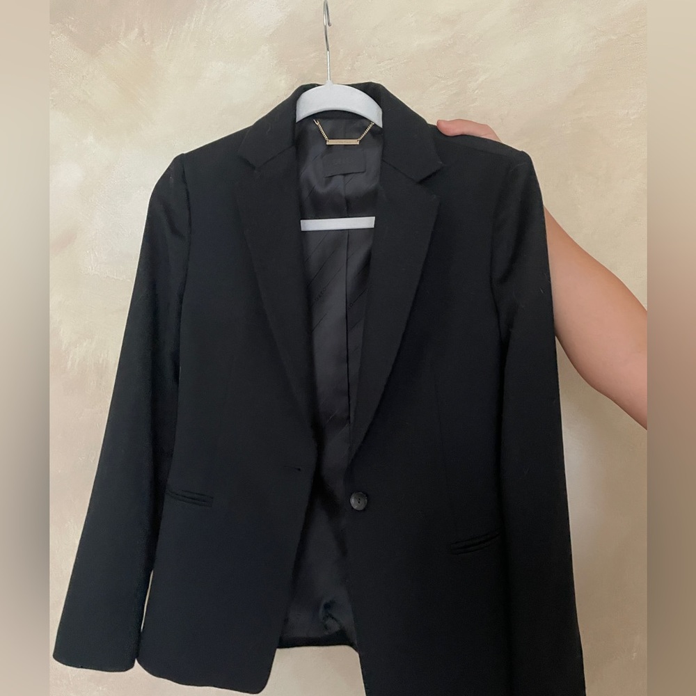 Wool/Cashmere Black Blazer Korean